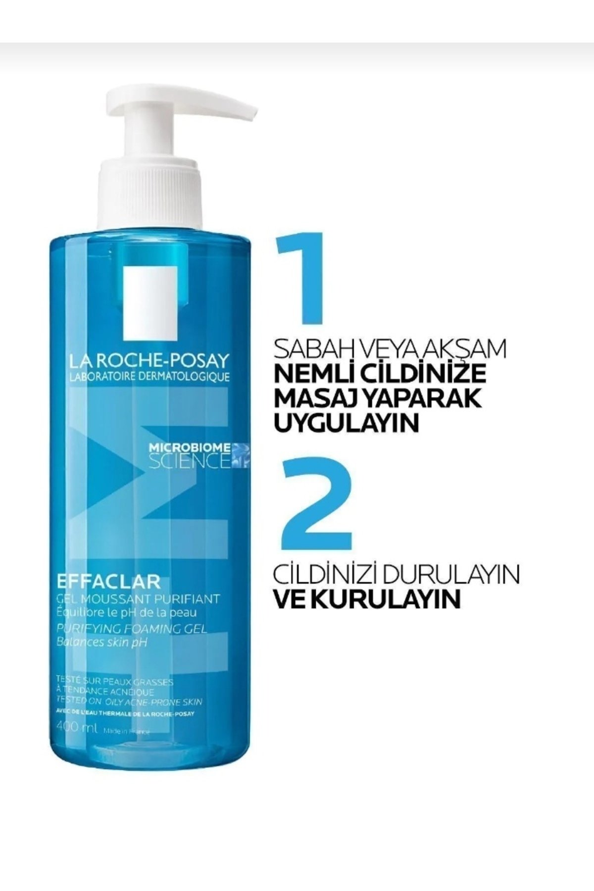 La Roche Posay غسول جل رغوي منظف للبشرة الدهنية الحساسة - 400 مل من لاروش بوزيه