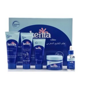 Kenta مجموعة كنتا وايت لتبييض وتفتيح بشرة الوجه مكونة من 5 قطع